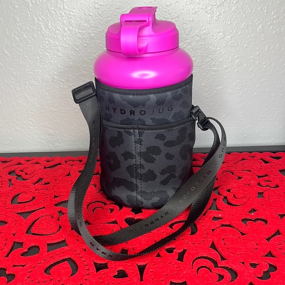 HydroJug Dining Hydrojug Pink With Black Leopard Cover Poshmark